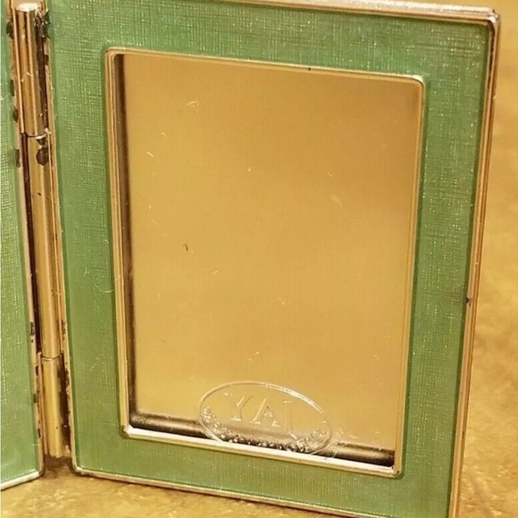 RARE JAY STRONGWATER BUBBLES COASTAL GROTTO FOLDING CRYSTAL ENAMEL DOUBLE FRAME - Picture 7 of 8